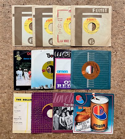 45 GIRI - Lotto unico di 12 dischi 45 giri