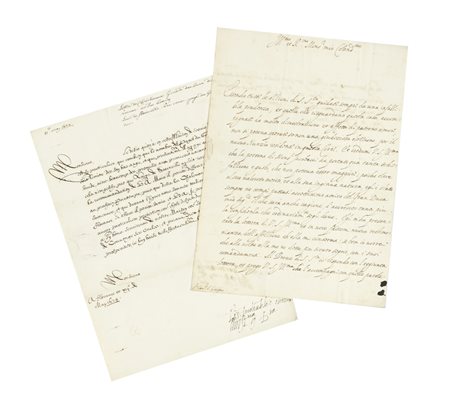 Cristina di Lorena, 4 lettere con firme autografe inviate a vari destinatari.  Datate 1600-1629. 