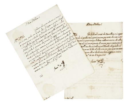 Della Rovere Francesco Maria II, 4 lettere con firme autografe.  Datate 1606.