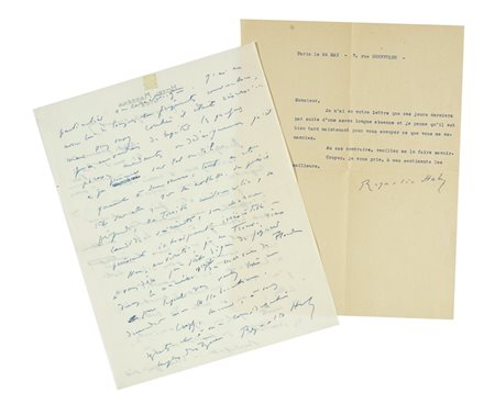 Hahn Reynaldo Reynaldo, 2 lettere (1 autografa, l'altra dattiloscritta con firma autografa).  Anni '30 del XX secolo.