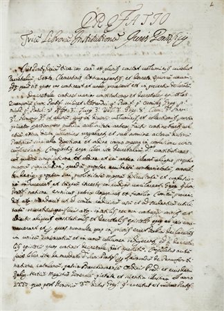 Trium Librorum Institutionis Juris Pontificii.  Non datato, ma fine XVIII secolo. 