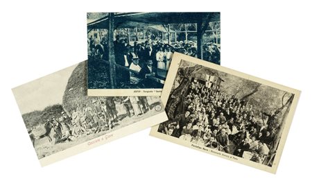Raccolta di 120 cartoline regionali.  Primi anni del XX secolo. 