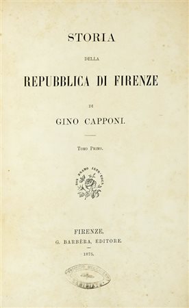 Lotto composto di 5 opere su Firenze e la storia fiorentina. 