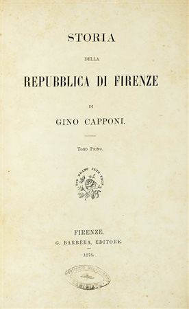 Lotto composto di 5 opere su Firenze e la storia fiorentina. 