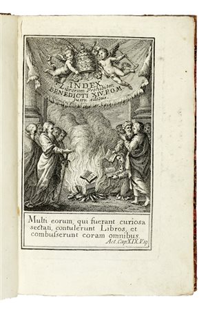 Index librorum prohibitorum sanctissimi domini nostri Benedicti XIV pontificis maximi jussu recognitus, atque editus. Romae: ex Typographia Rev. Camerae Apostolicae, 1761.