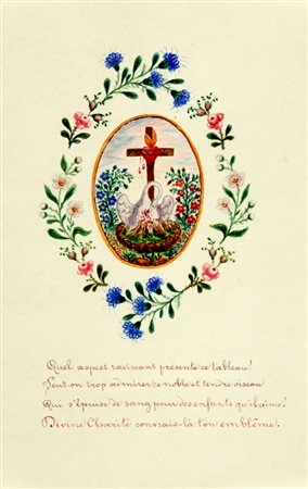 Santini ottocenteschi in carta operati a mano.  Databili XIX secolo (alcuni XVIII).