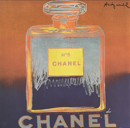 Da Warhol Andy CHANEL N. 5 fotolitografia su cartoncino, cm 60x60; es....