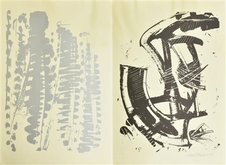 Umberto Mastroianni NEW YORK 8 litografia su carta, cm 48,5x33; es. VII/X...