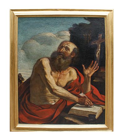 "San Girolamo" olio su tela, cerchia di Giovanni 