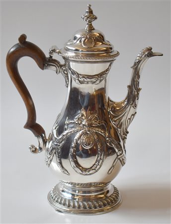 Charles Wright Londra 1771 caffettiera in argento 