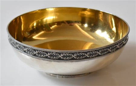 Ciotola in argento Vermeil. Punzone : Mon Odiot  