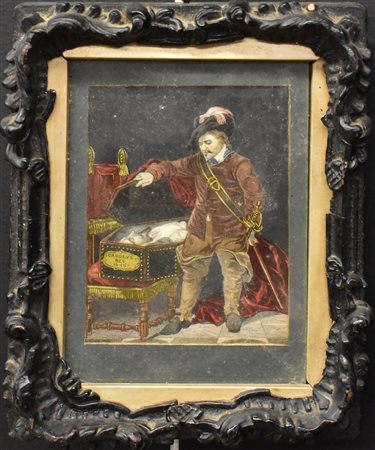 Cornice con immagine funebre<br>cm. 24x18,5