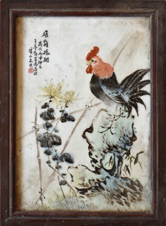 Cina placca in porcellana dipinta con 