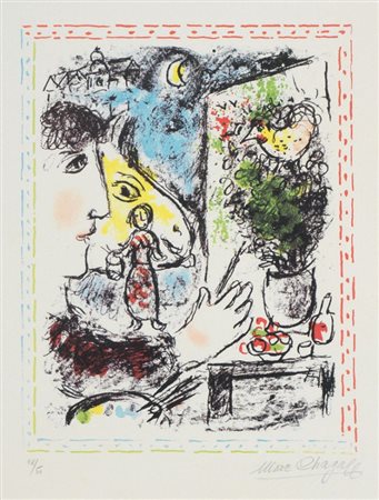 Marc Chagall Vitebsk 1887 - Saint Paul de Vence 1985 Monde familier, 1983...