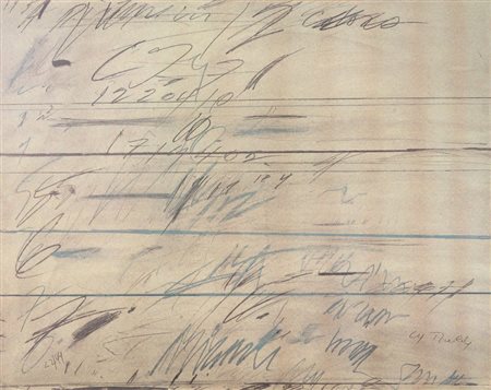 Cy Twombly Lexington (Virginia) 1928 - Roma 2011 Senza titolo Serigrafia a...