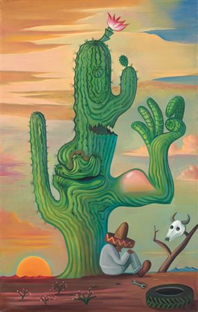 Milan Kunc Praga 1944 Mañana, 1985 Olio su tela, cm. 120x75,5 Firma e data in...