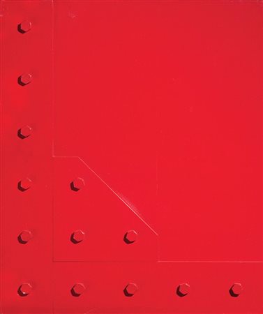 Jean Pierre Raynaud Parigi 1939 Blindage rouge, 1975 Metallo laccato,...