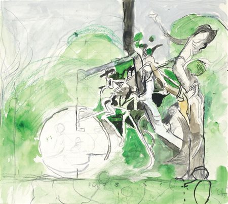 Graham Sutherland Londra 1903 - Mentone 1980 Studio per «Three forms», 1979...