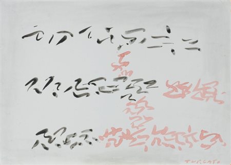 Giulio Turcato Mantova 1912 - Roma 1995 Composizione, 1960 ca. Tempera su...