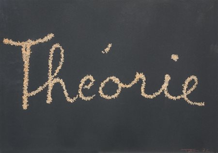 Christian Tobas Puy 1944 Théorie, 1972 Pastina su cartoncino, cm. 50x70 Firma...