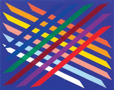 Piero Dorazio Roma 1927 - Todi (Pg) 2005 Angolo blu, 2000 Olio su tela, cm....