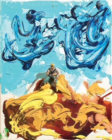 Mario Schifano Homs 1934 - Roma 1998 Senza titolo, 1992 Smalto, acrilico e...