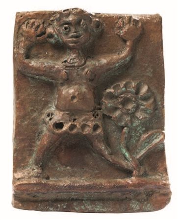 André Derain Chatou 1880 - Garches 1954 Personnage à la fleur Placca in...