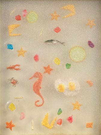 Omar Ronda Biella 1947 Ibernazioni, 1991 Plastica fusa e fosforo, cm. 83x63...