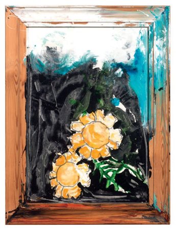 Mario Schifano Homs 1934 - Roma 1998 Senza titolo, 1995 Smalto e acrilico su...