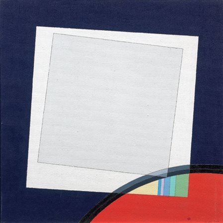 Eugenio Carmi Genova 1920 Il resto è ignoto, 2001 Acrilico su juta, cm. 70x70...