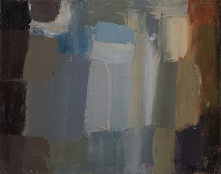 Alfredo Chighine Milano 1914 - Pisa 1974 Composizione, 1959 Olio su tela, cm....