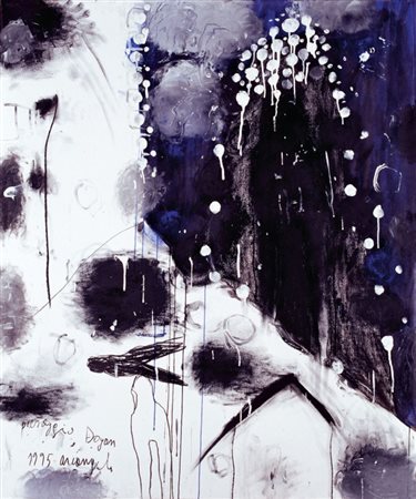 Arcangelo Avellino 1956 Paesaggio Dogon, 1995 Acrilico e carbone su carta...