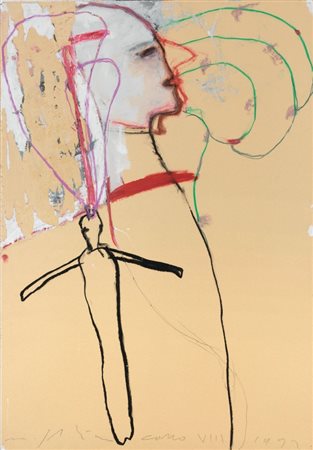 Mimmo Paladino Paduli (Bn) 1948 Senza titolo, 1992 Tecnica mista su cartone,...