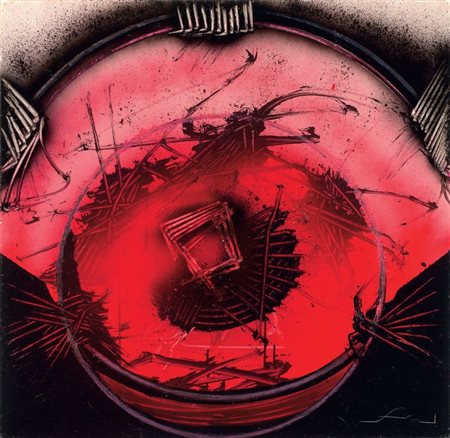 Emilio Scanavino Genova 1922 - Milano 1986 Senza titolo, 1964 Olio su cartone...