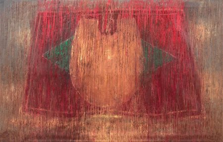 Omar Galliani Montecchio Emilia (Re) 1954 Virgo tagliente, 1987 Olio su tela,...