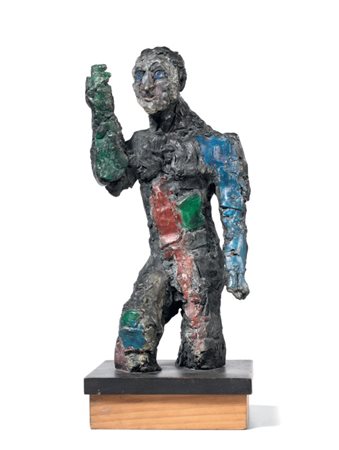 Markus Lüpertz Lieberec 1941 Clitunno Scultura in bronzo dipinto, es. 6/9,...