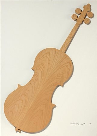 Charlotte Moorman Little Rock 1935 - New York 1992 Elm Cello, 1983 Legno...