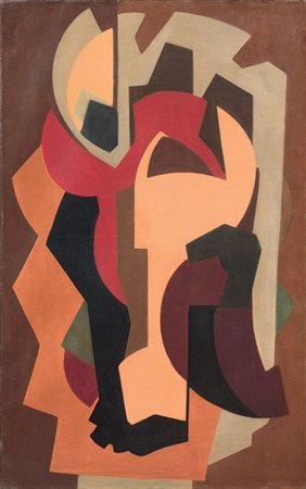 Silvano Bozzolini Fiesole (FI) 1911 - Parigi 1993 Composition, 1949 Olio su...