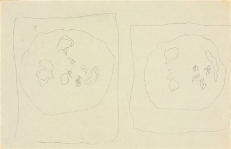 Lucio Fontana Rosario Santa Fè 1899 - Varese 1968 Due studi per «Concetto...