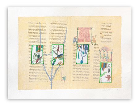 MIMMO PALADINO (1948) - Rabanus Maurus - De Universo 5, 2004