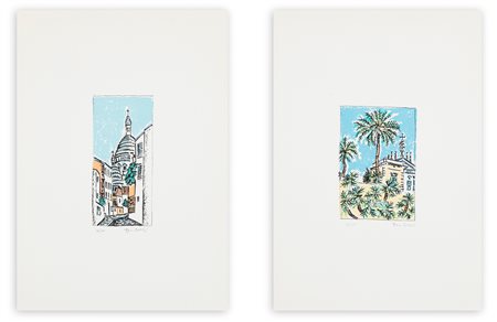 ORFEO TAMBURI (1910-1994) - Lotto unico composto da 2 litografie