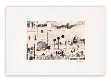 ENRICO PAULUCCI (1901-1999) - Incontro a Venezia, 1981