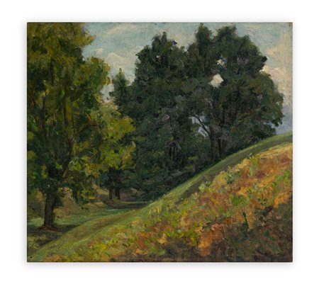 EMILIO SOMMARIVA (1883-1956) - Querce nella valletta