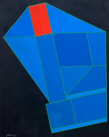 Achille Perilli “Ardore rosso” 2008