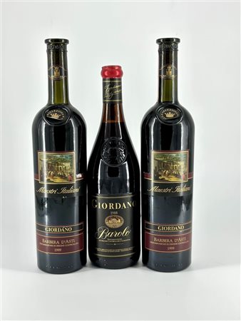  
Giordano Maestri Italiani, Barbera d'Asti - Giordano, Barolo 1999
 0,75
