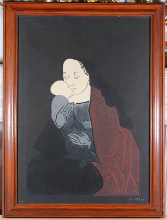 JOSÈ ORTEGA "Senza titolo" 
Incisione a colori
cm 88x62
firmata e numerata E.A.