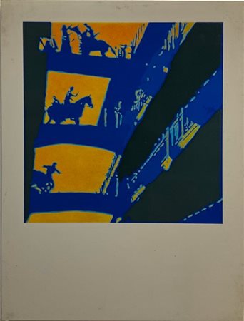 Giangiacomo Spadari "Sciopero" 1974
serigrafia su lastra metallica
cm 75x55
Es.