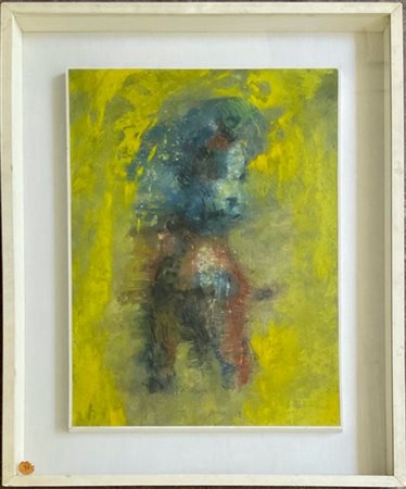 Ignoto "Senza titolo" tecnica mista su cartone
cm 55,5x38,5. In cornice (difett