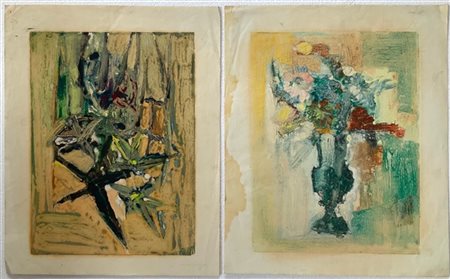 Ugo Recchi Lotto composto da numerosi disegni, bozzetti e stampe, di tecniche, m