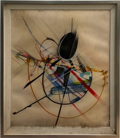 Edoardo Franceschini "Senza titolo" 
tecnica mista su cartoncino
cm 58x49
Firmat